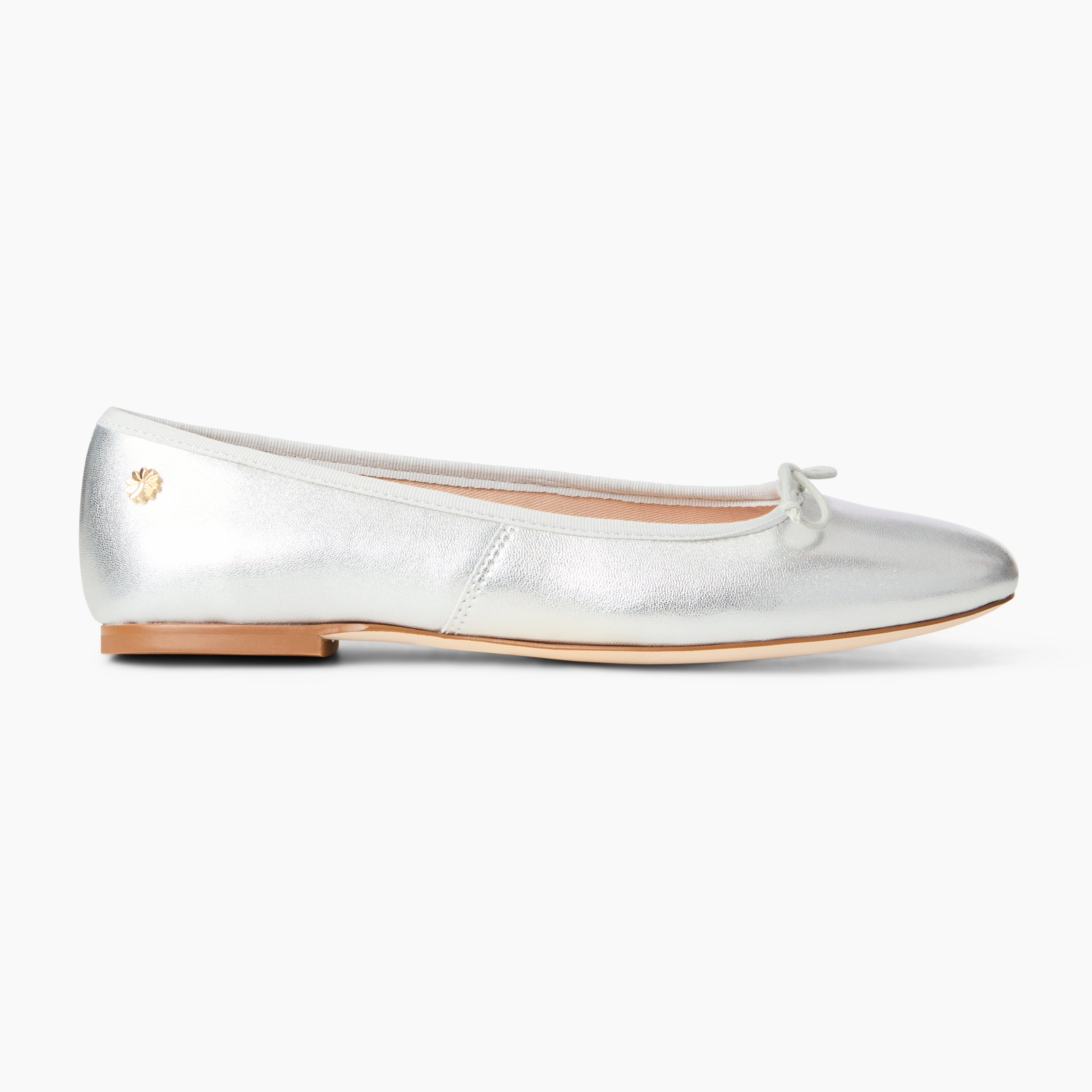Stretchable Low Heel Bettie Leather Ballet Flat