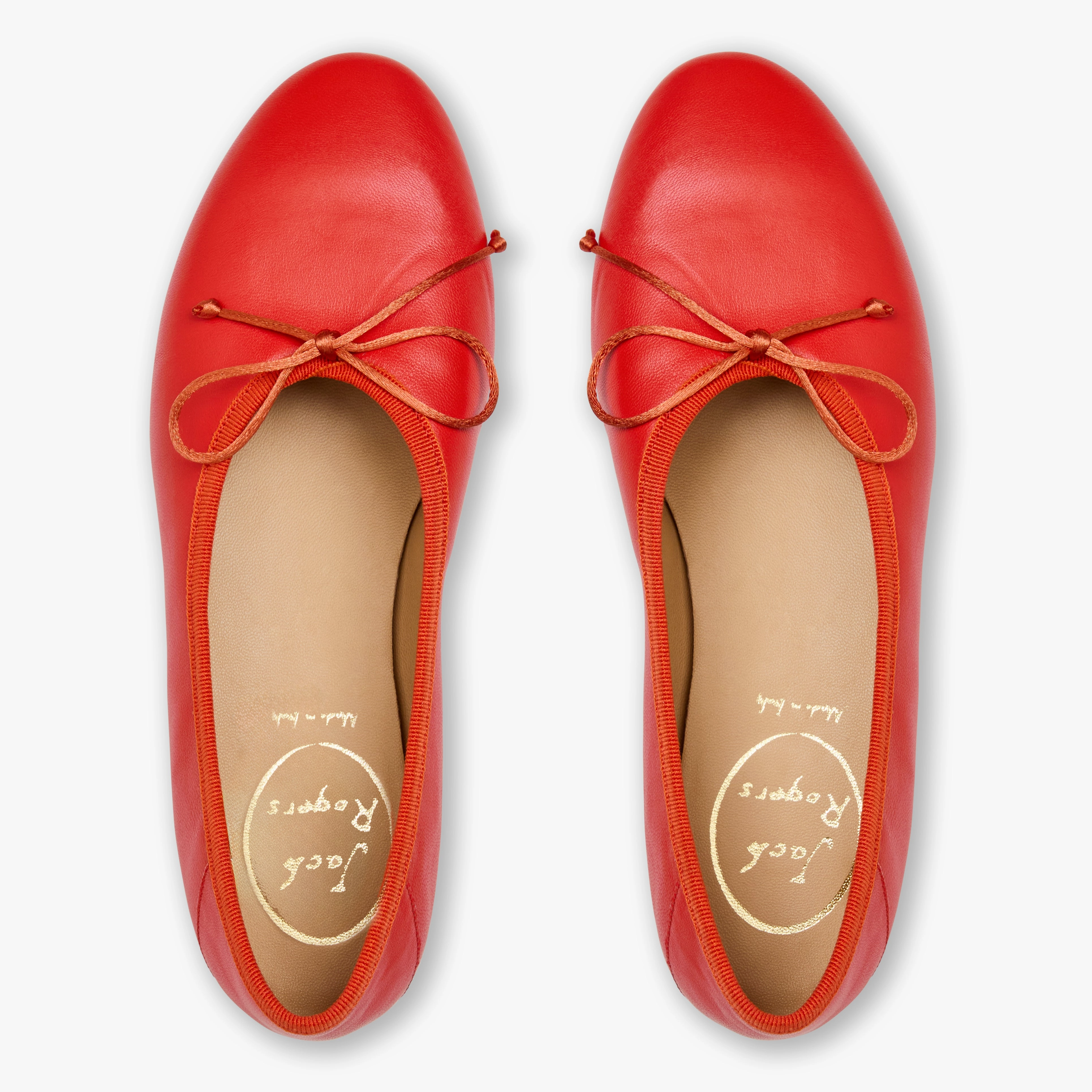 Carlotta Italian Leather Ballet Flat Wave Glow
