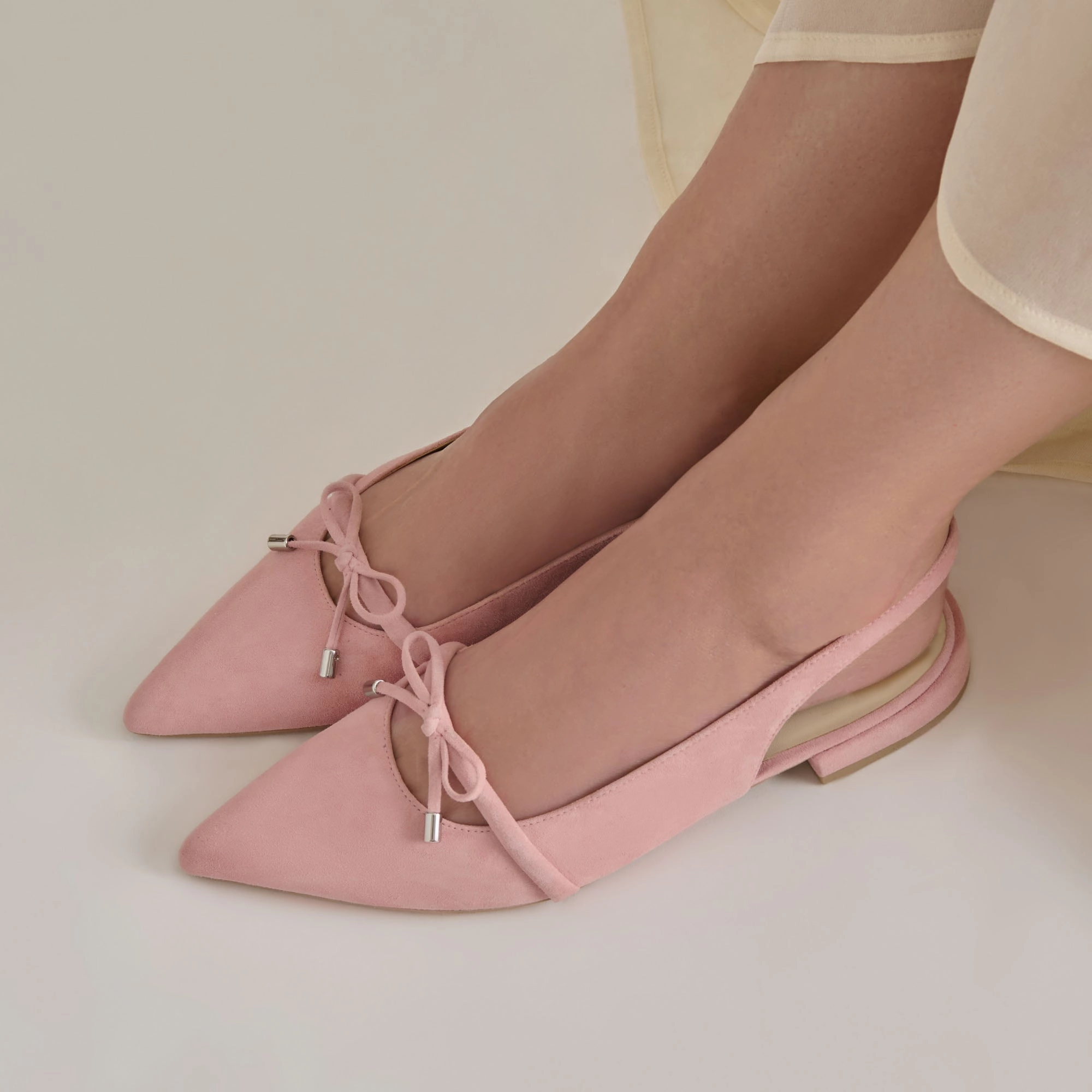 PAYGE FLATS PETAL PINK SUEDE Chill Vibe