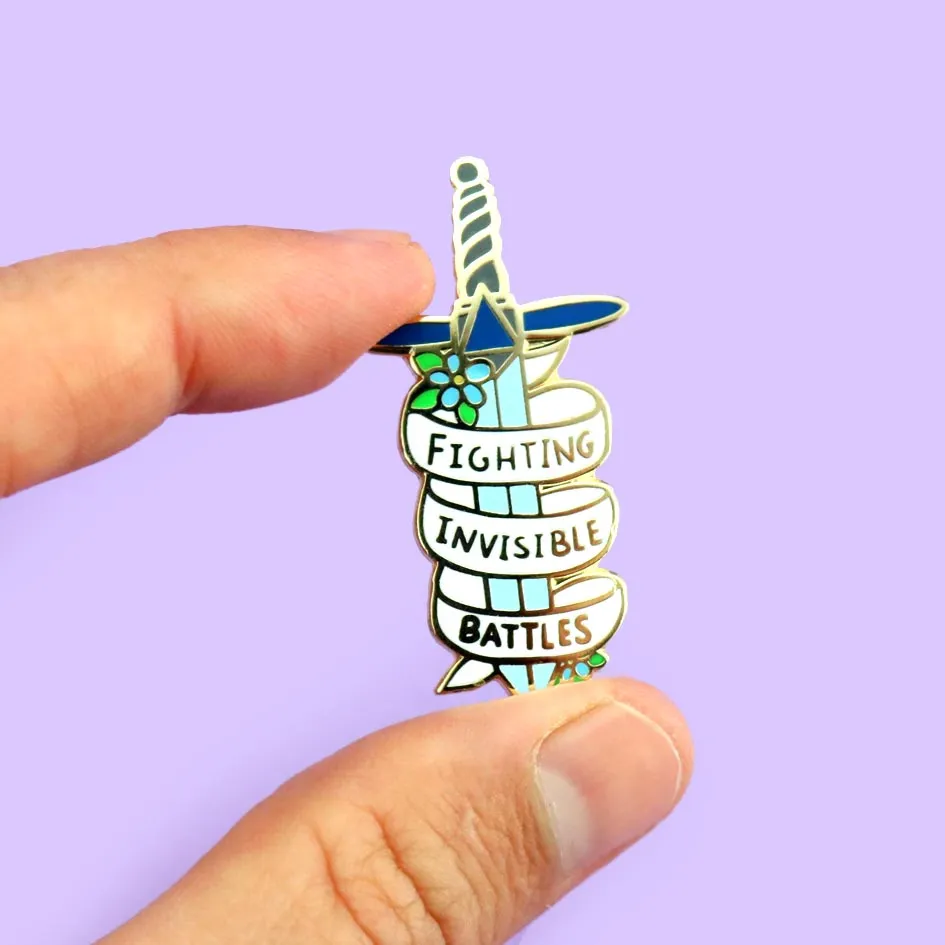 Fighting Invisible Battles Lapel Pin
