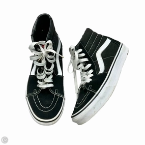 High   Top Soft Finish Shoes Sneakers By Vans In Black & White, Size: 8