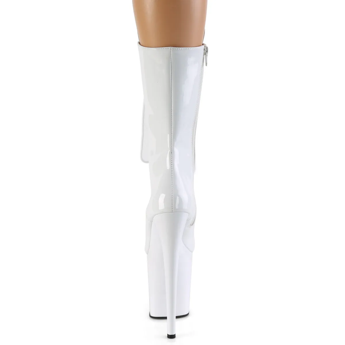 FLAMINGO-1050 Pleaser White Patent Sexy Platform Shoes (Pole Dancing Heels)