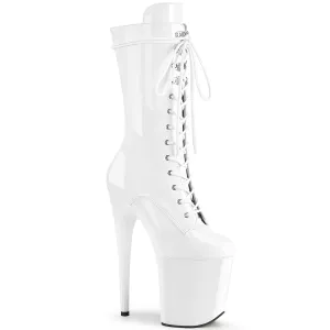 FLAMINGO-1050 Pleaser White Patent Sexy Platform Shoes (Pole Dancing Heels)