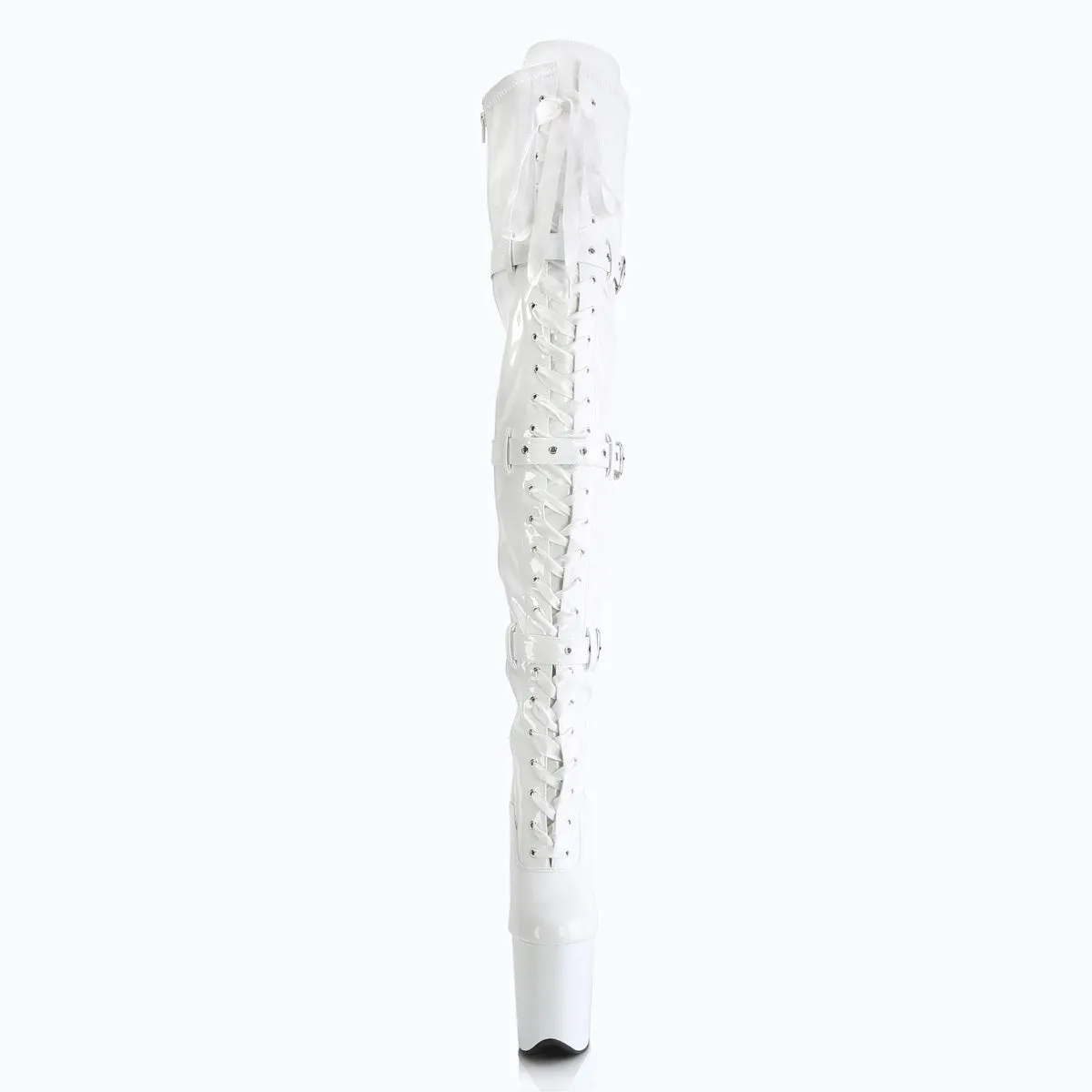 FLAMINGO-3028 Pleaser White Sexy Platform Shoes (Pole Dancing Heels)
