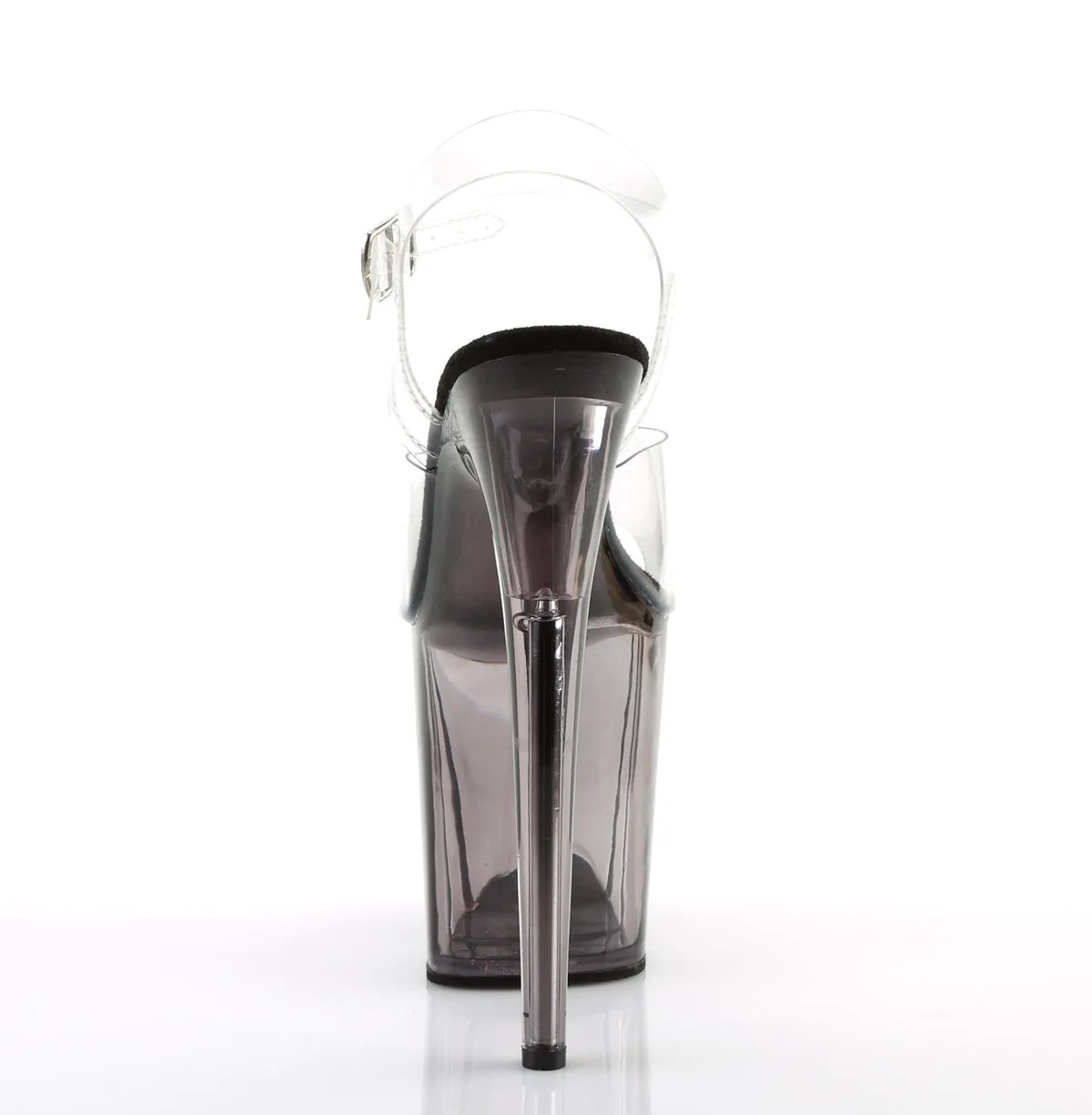 FLAMINGO-808T Pleaser Clear/Smoke Tinted Sexy Platform Shoes (Pole Dancing Heels)
