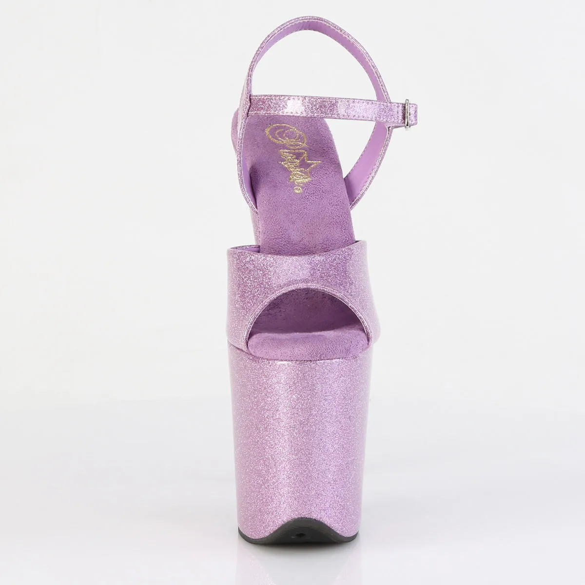 FLAMINGO-809GP Pleaser Lilac Glitter Sexy Platform Shoes (Pole Dancing Heels)