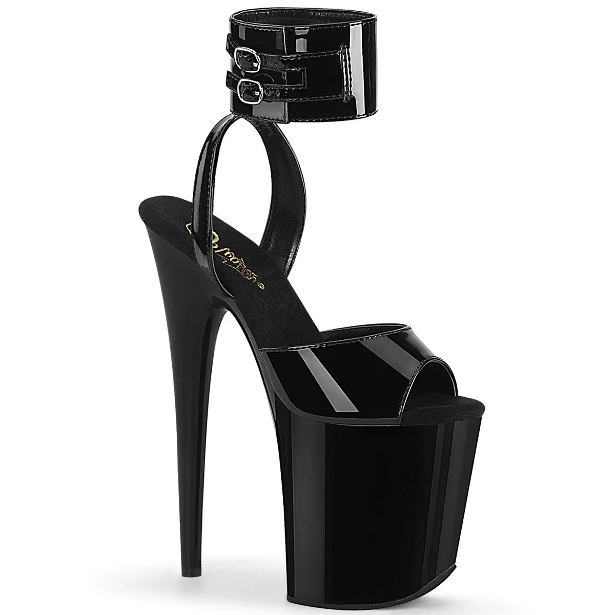 FLAMINGO-891 Pleaser Black Patent Sexy Platform Shoes (Pole Dancing Heels)