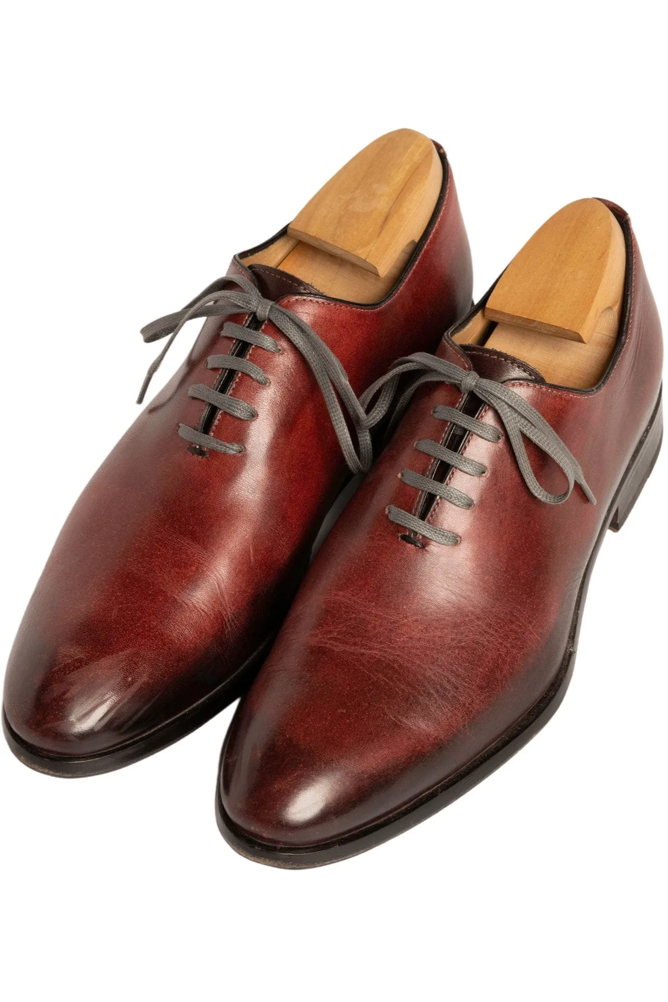 Flat Charcoal Waxed Cotton Shoelaces