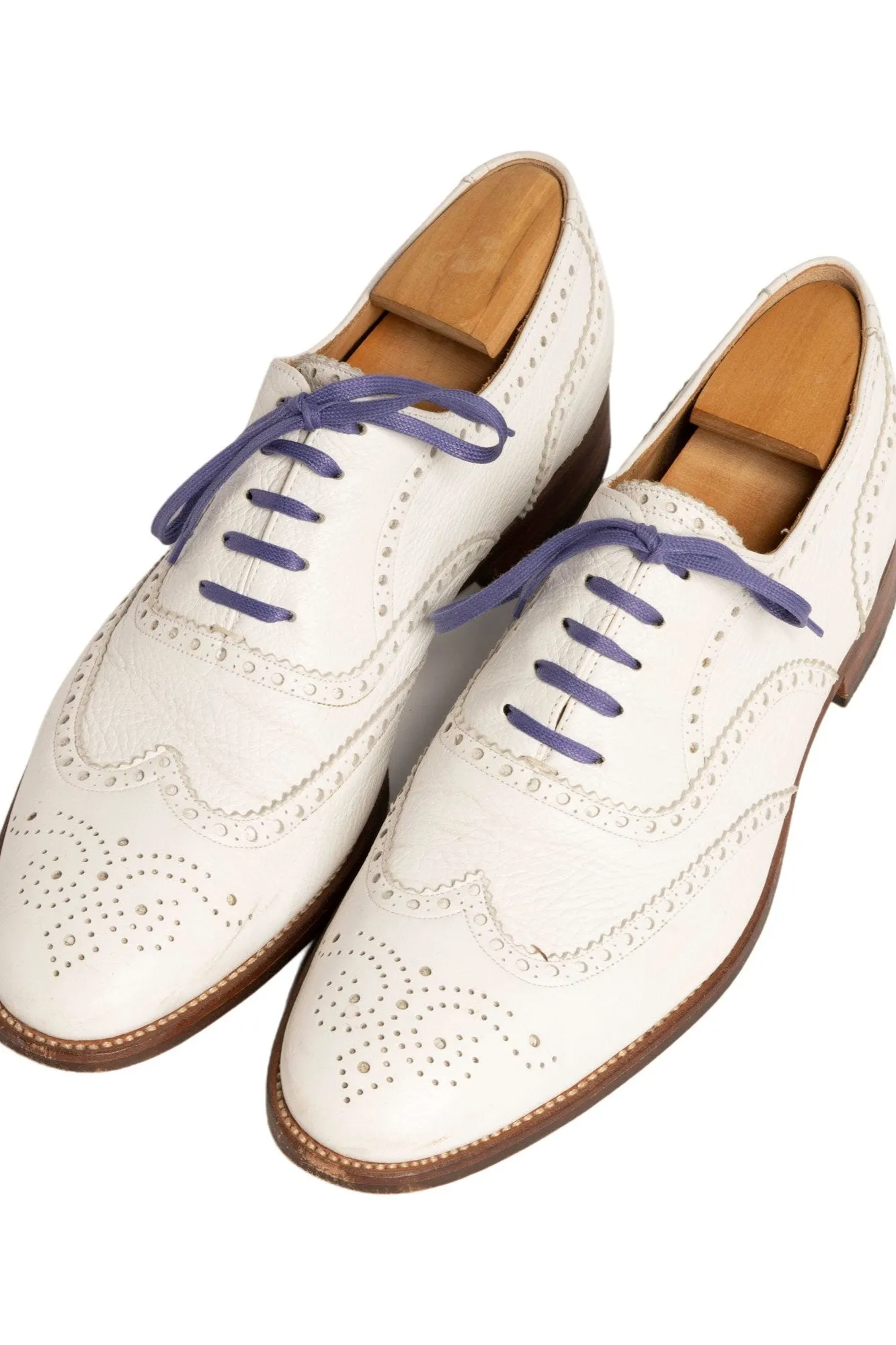 Flat Dark Violet Waxed Cotton Shoelaces