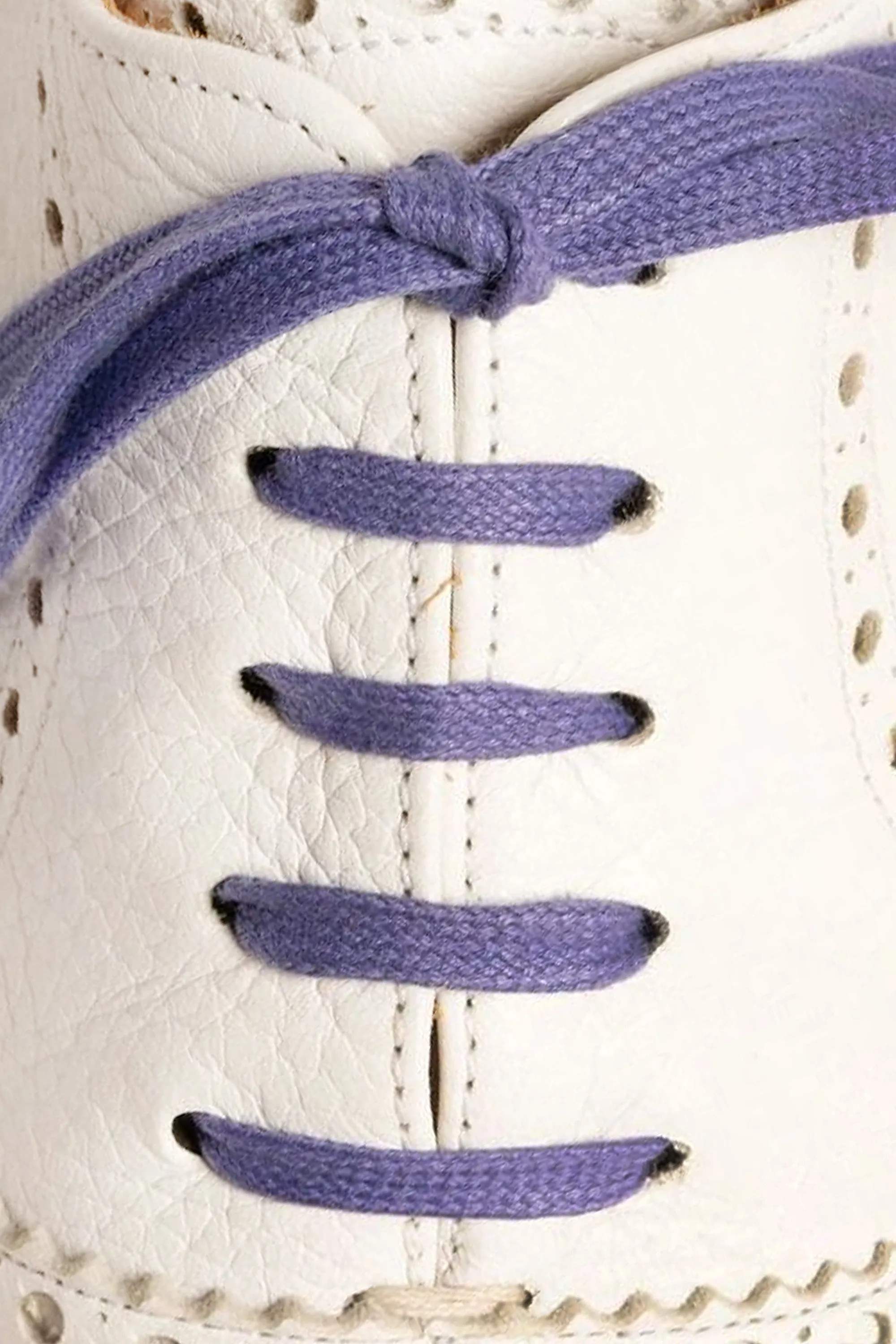 Flat Dark Violet Waxed Cotton Shoelaces