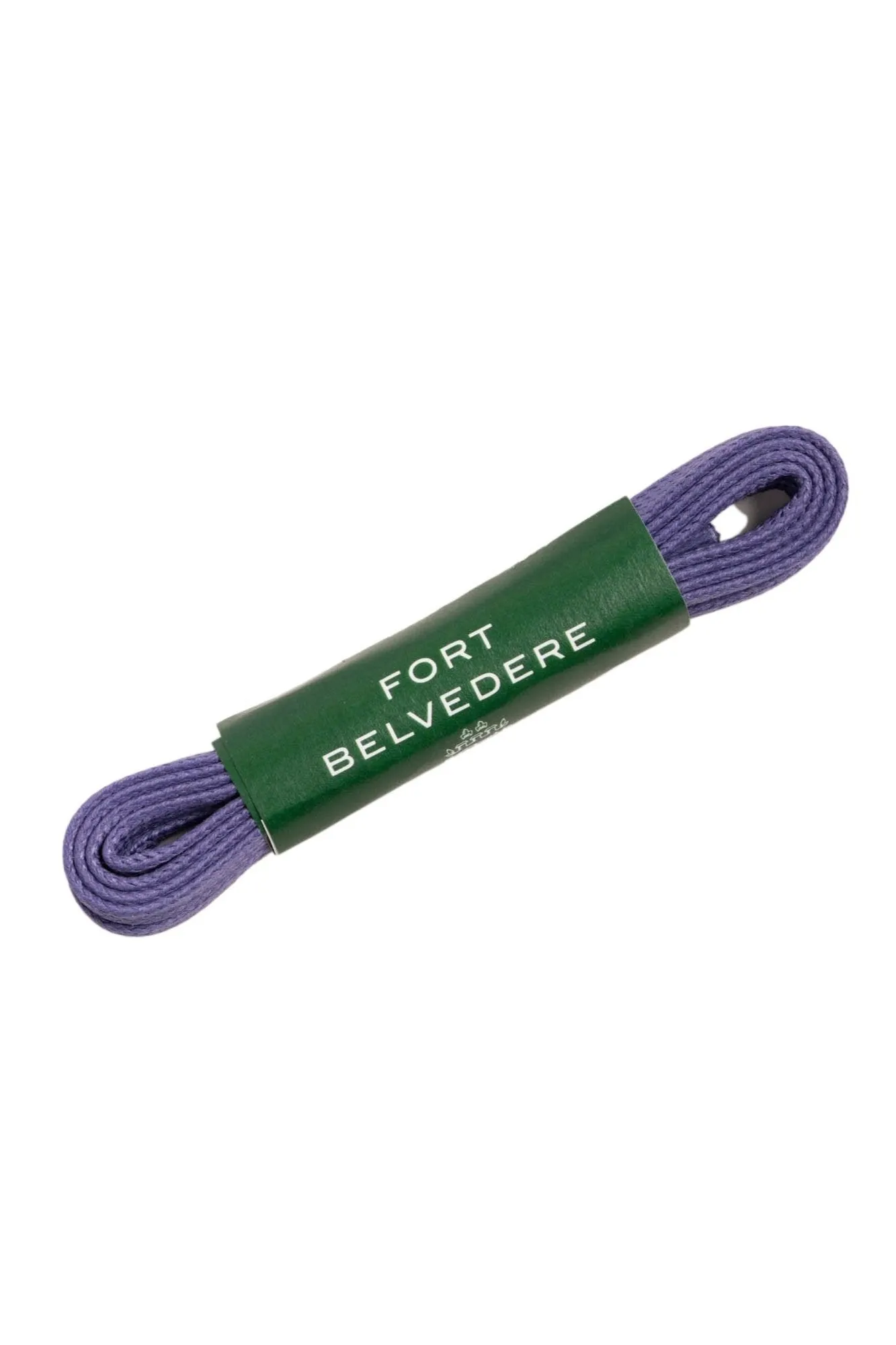 Flat Dark Violet Waxed Cotton Shoelaces