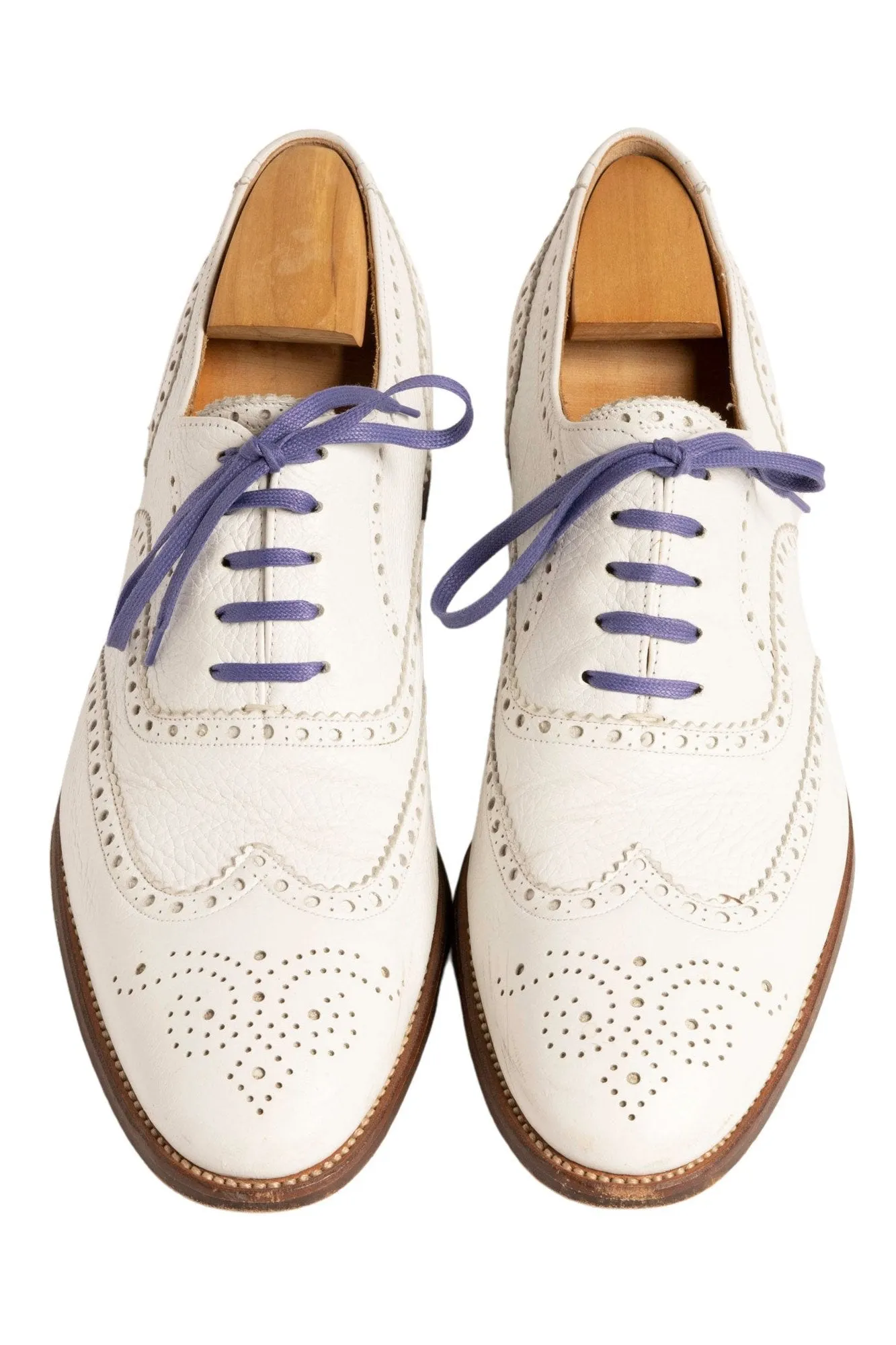 Flat Dark Violet Waxed Cotton Shoelaces