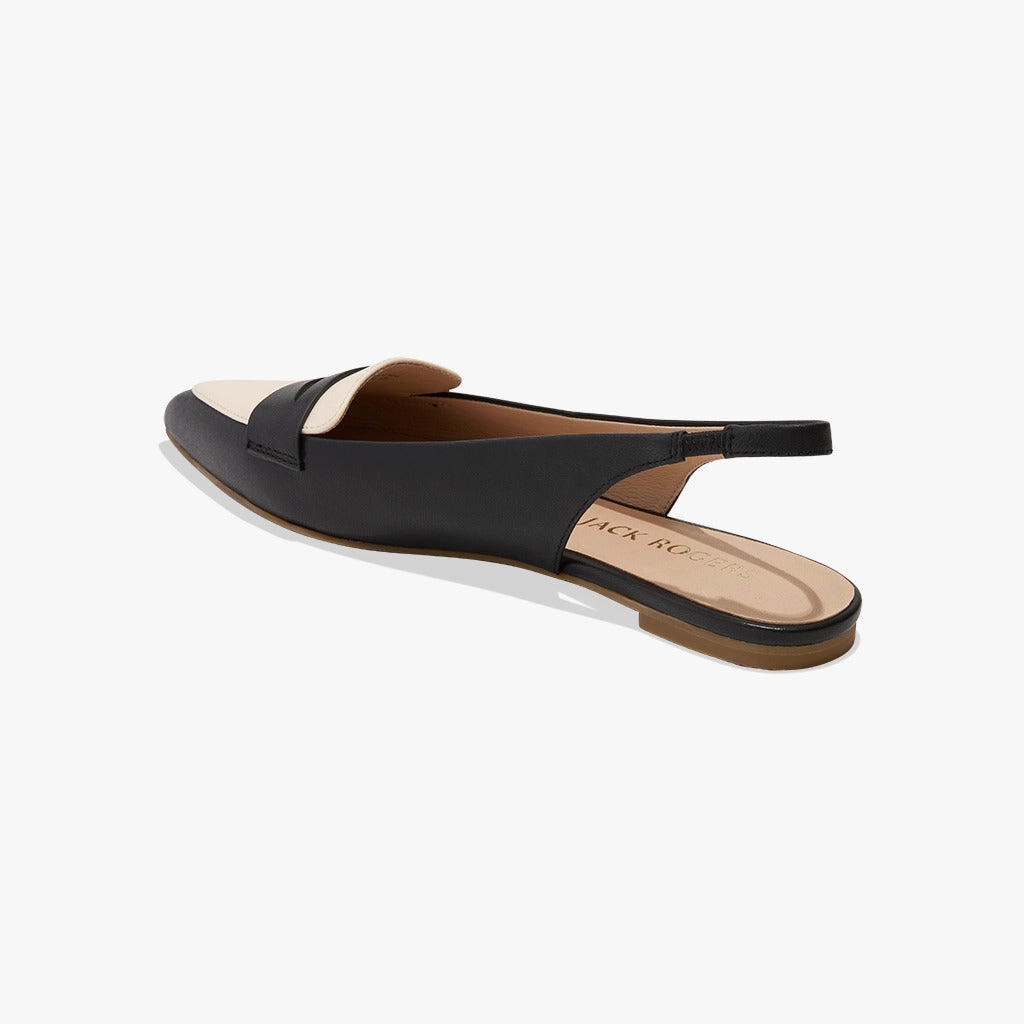 Pennie Leather Slingback Ballet Flat Smooth Cushion Guest Glow