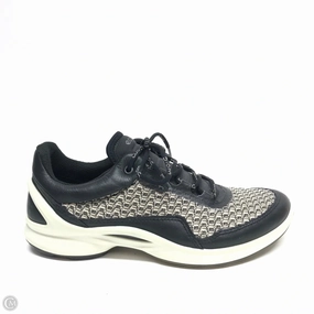 Shoes Sneakers By Ecco In Black & Cream, Size: 7 work commute Compression Resistant Midsole