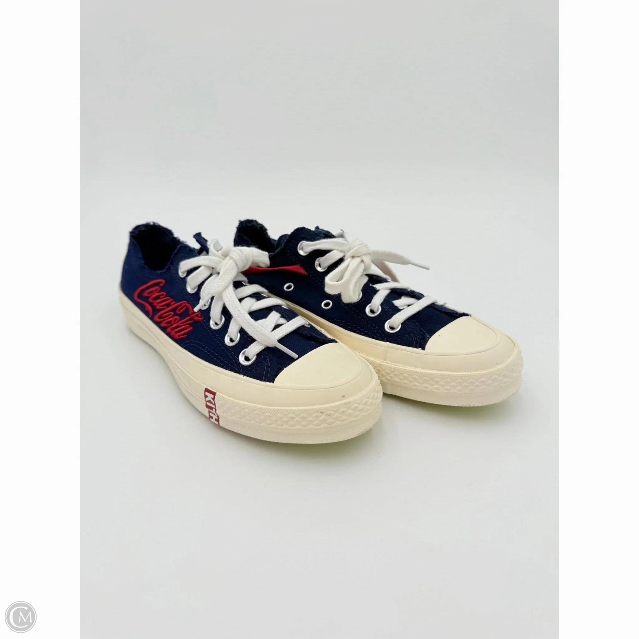 Flat Wear Shoes Sneakers By Converse In Navy, Size: 7