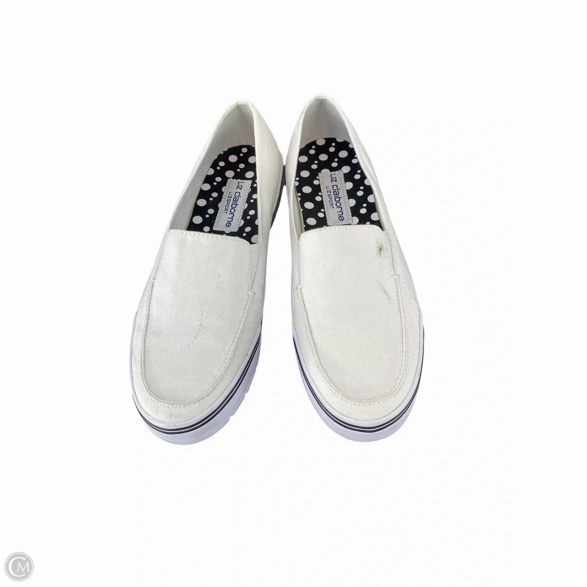 Flexible Upper Shoes Sneakers By Liz Claiborne In White, Size: 8.5