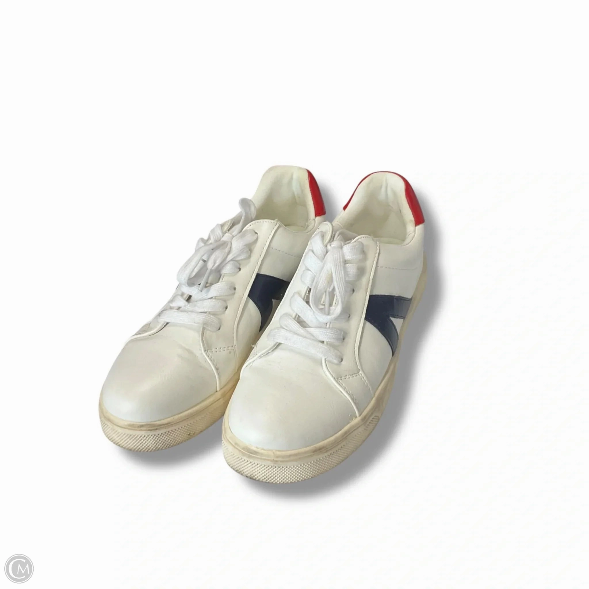 Shoes Sneakers By Mia In Blue & Red & White, Size: 8 Rocker Sole Design