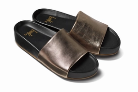 PELICAN - Bronze/Black Heel Strap