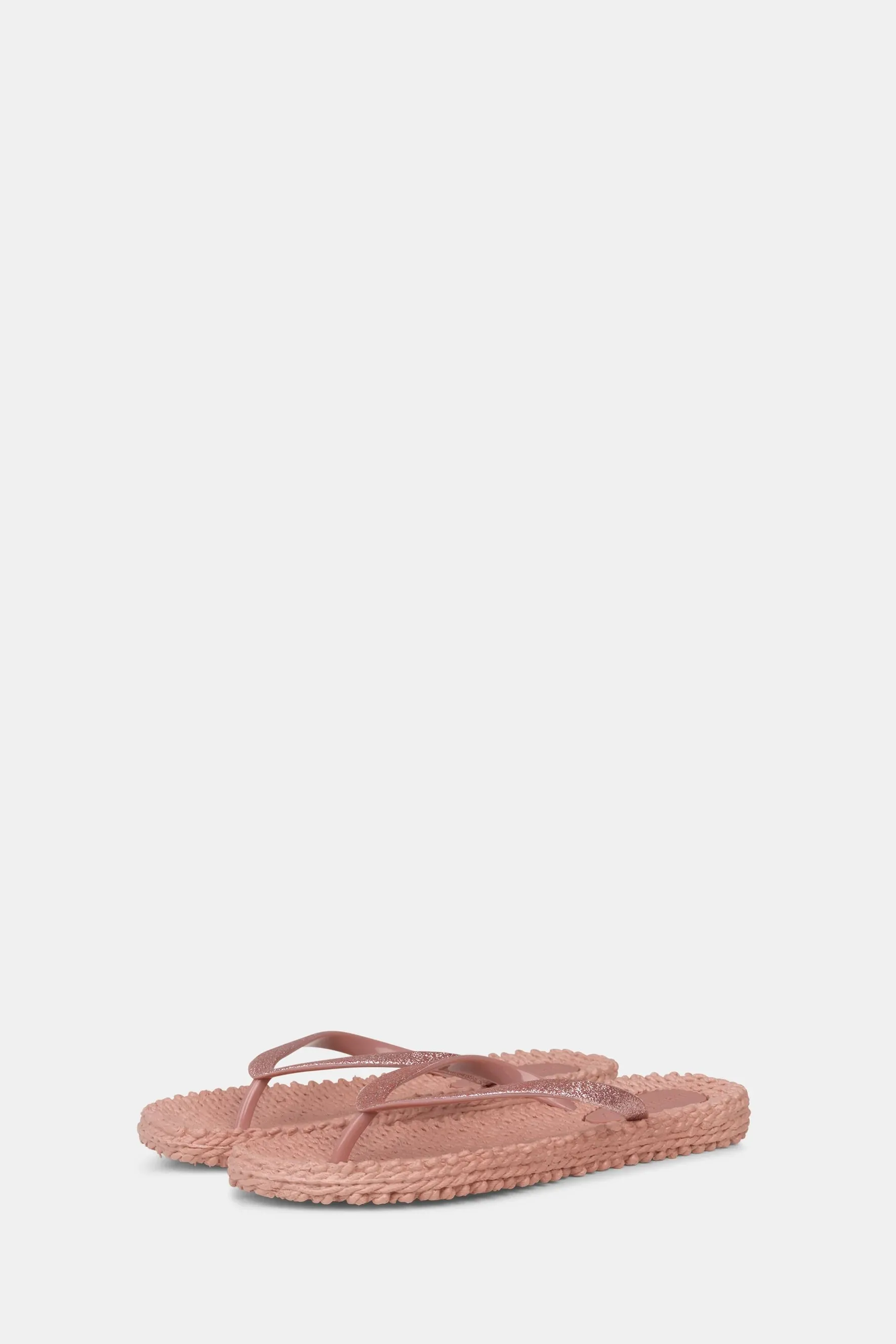 Flip Flops with Glitter Misty Rose