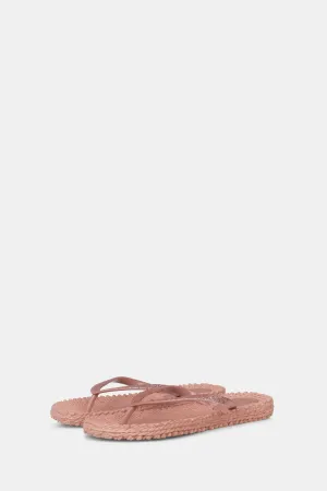 Flip Flops with Glitter Misty Rose