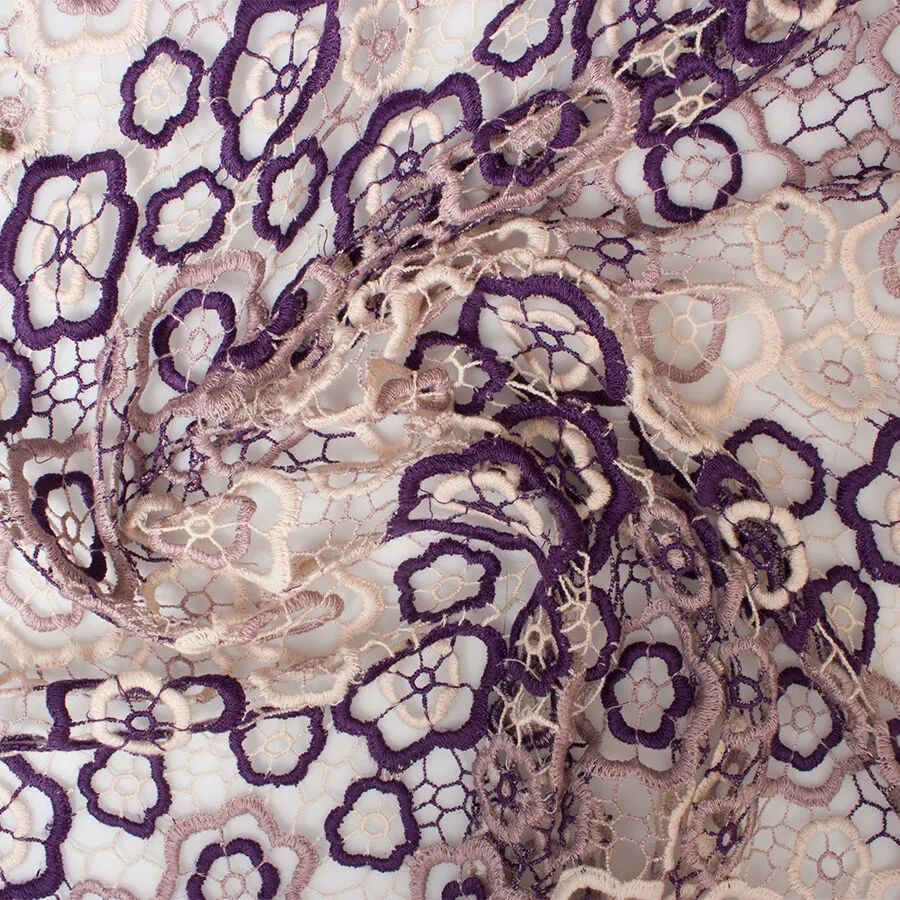Floral Knitted Wool Lace