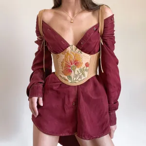 Floral Tapestry Underbust Corset