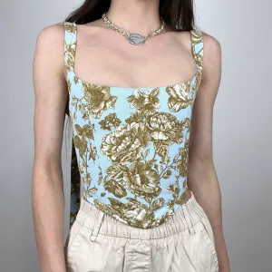 Floral Toile Corset