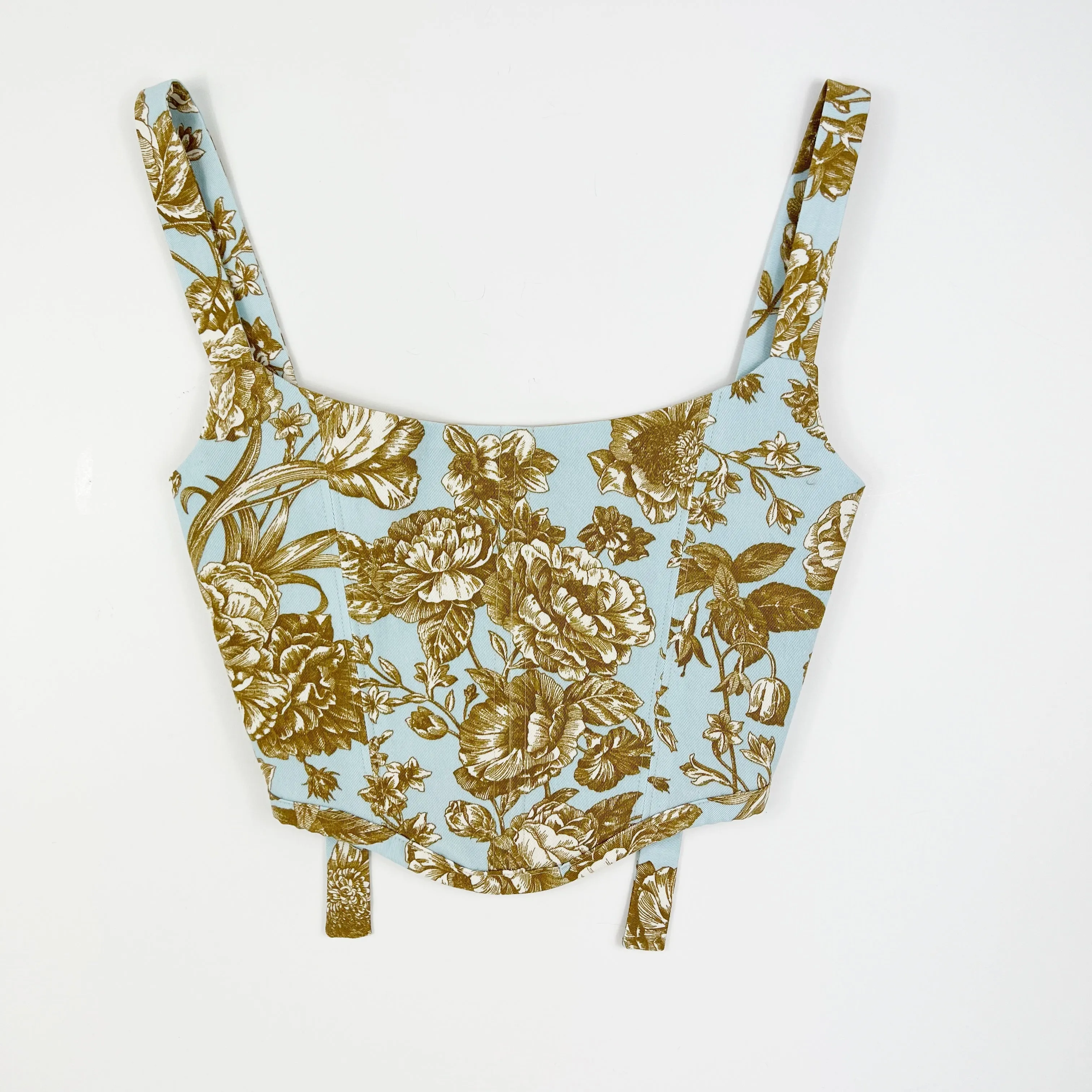 Floral Toile Corset