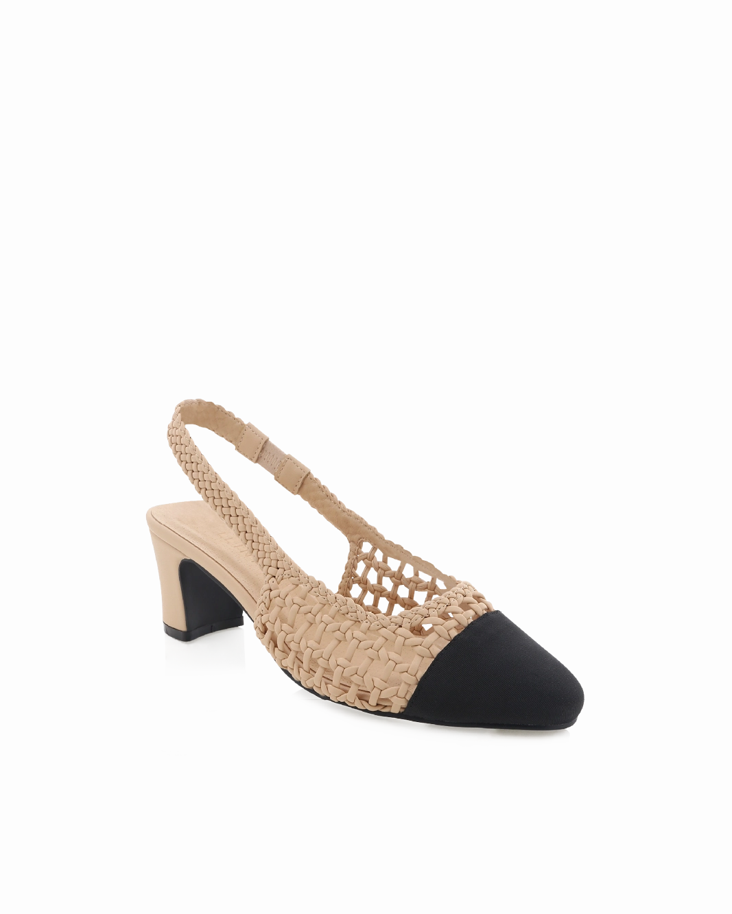 FLORIS - NOUGAT-BLACK GROSGRAIN Evening Booties Walk Spark