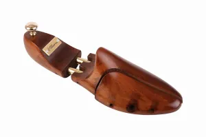 FOOT FEDERATION ADJUSTABLE MEN'S WOODEN SHOE TREE BEECHWOOD BROWN
