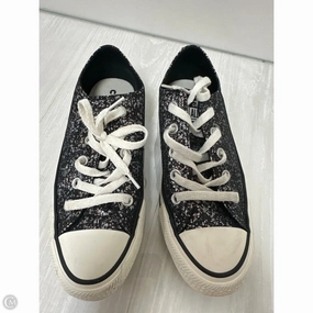 Classy flair Seamless Fit Shoes Sneakers By Converse In Black & Silver, Size: 6
