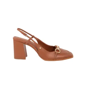 Francesca Sling-Back Pumps - Tan