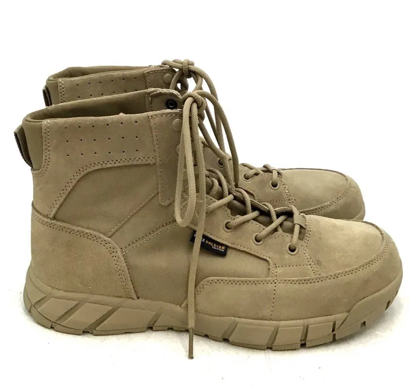 Free Soldier Men's ACC0006 Brown Tactical Boots - Size 10