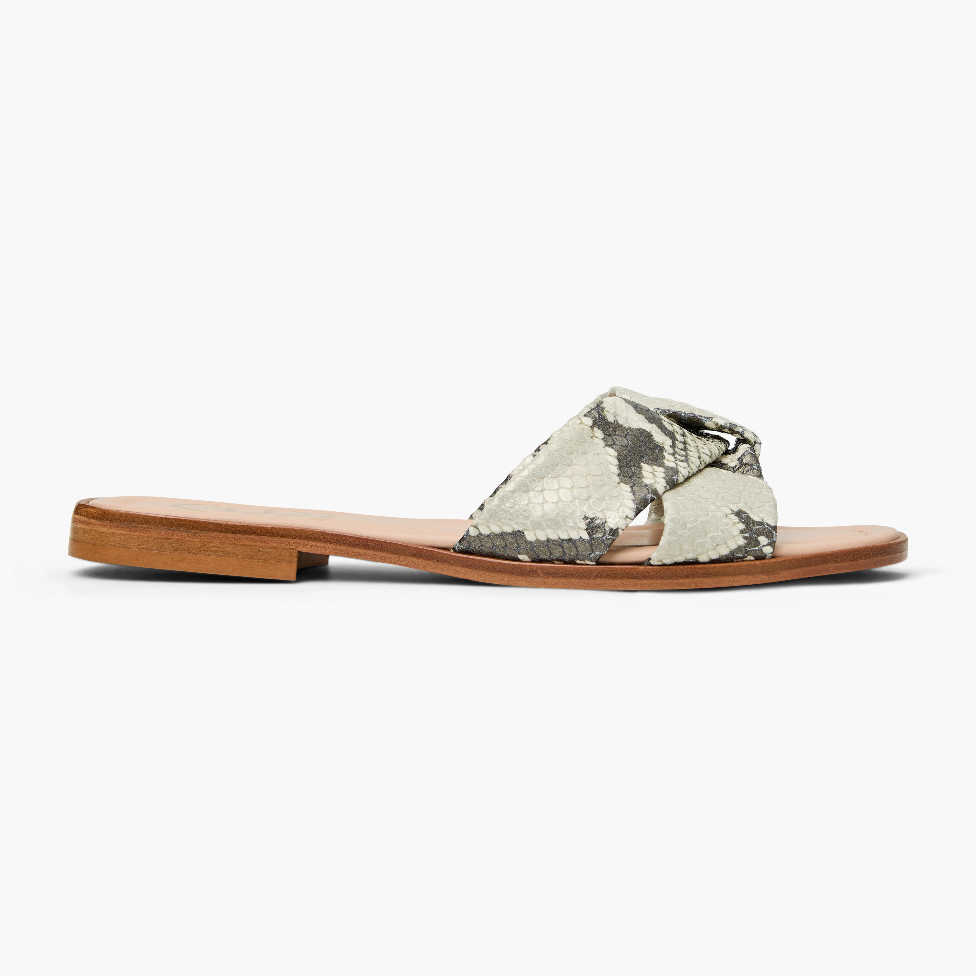 Monica Italian Leather Slide Indoor Wear Rain Light