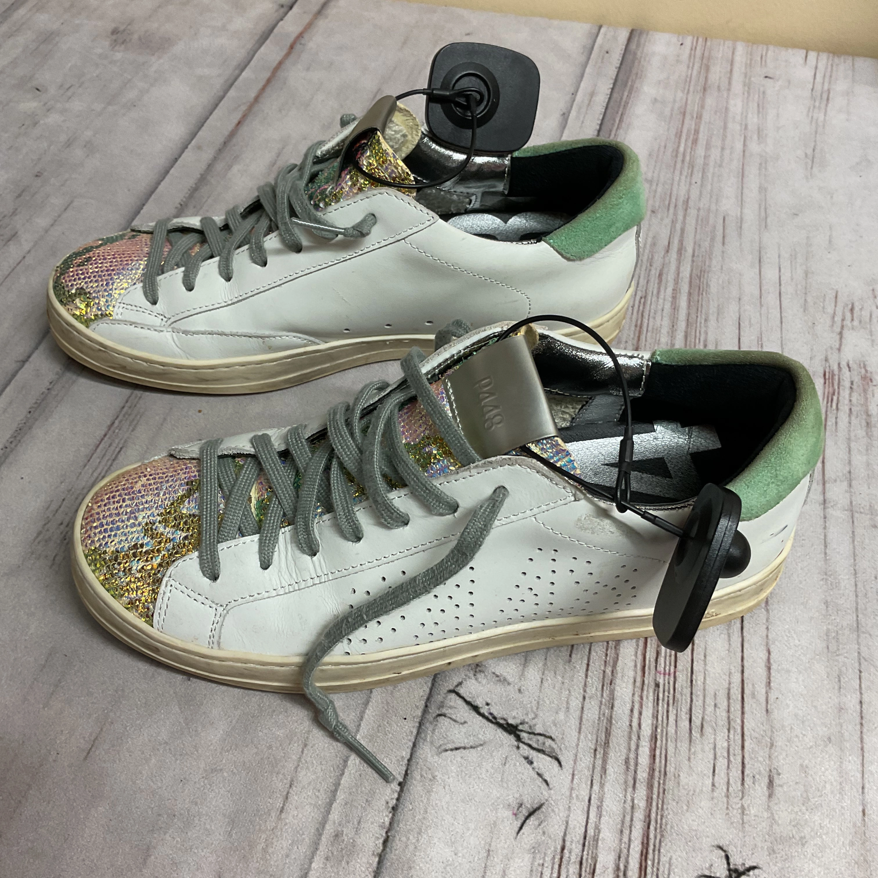 Shoes Sneakers By P448 In Green, Size:37 Walking Ease