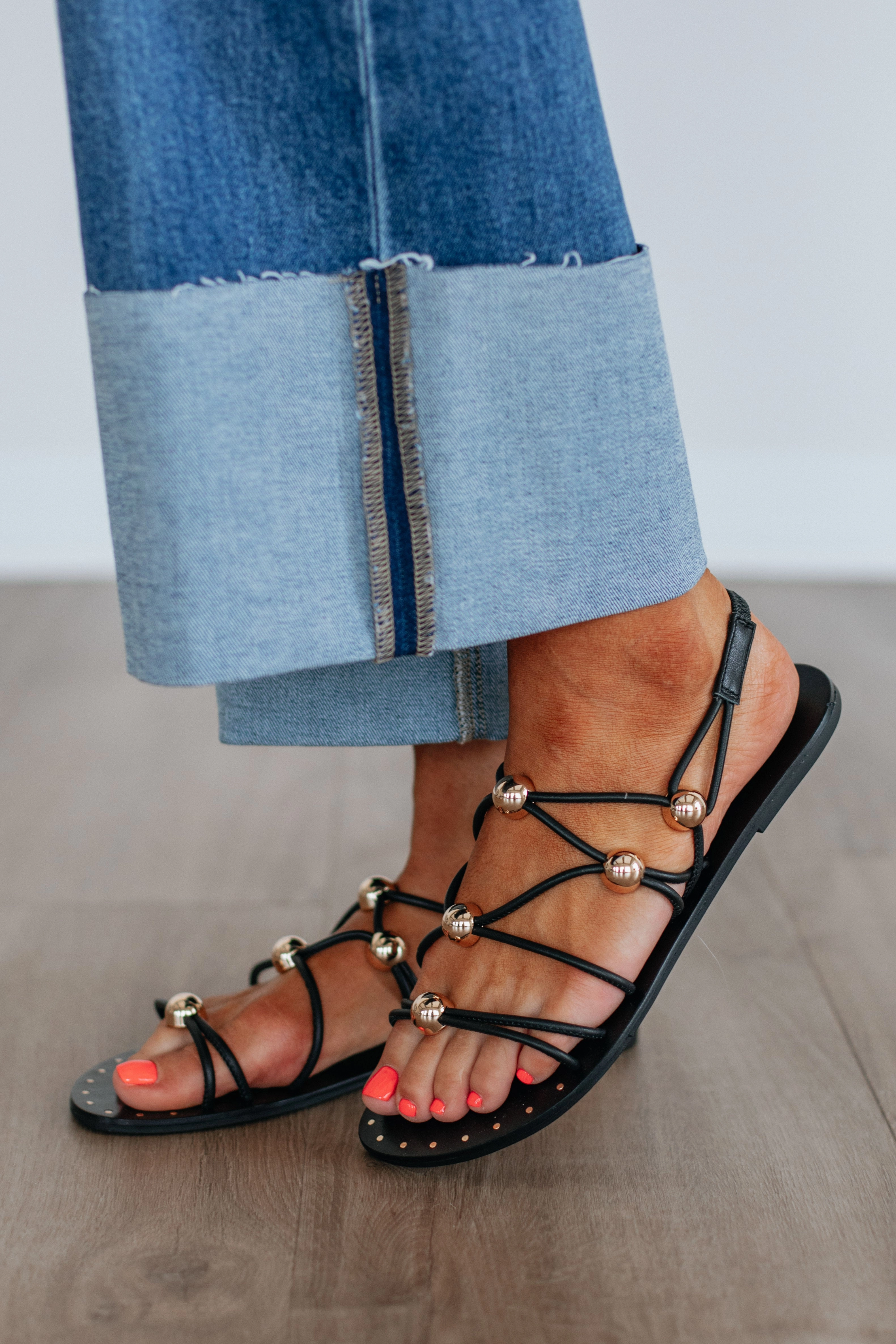 Injury Safe Fresh New Attitude Sandals - Black