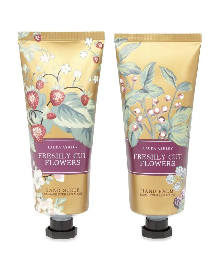 Freshly Cut Flowers Hand Scrub and Hand Balm Set