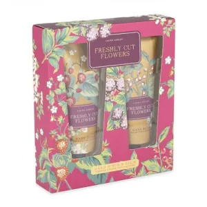 Freshly Cut Flowers Hand Scrub and Hand Balm Set
