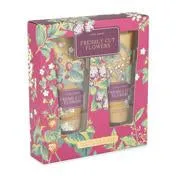 Freshly Cut Flowers Hand Scrub and Hand Balm Set