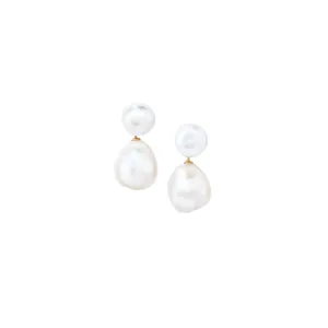 Freshwater  Baroque Pearl Drop Earrings: The Sasha