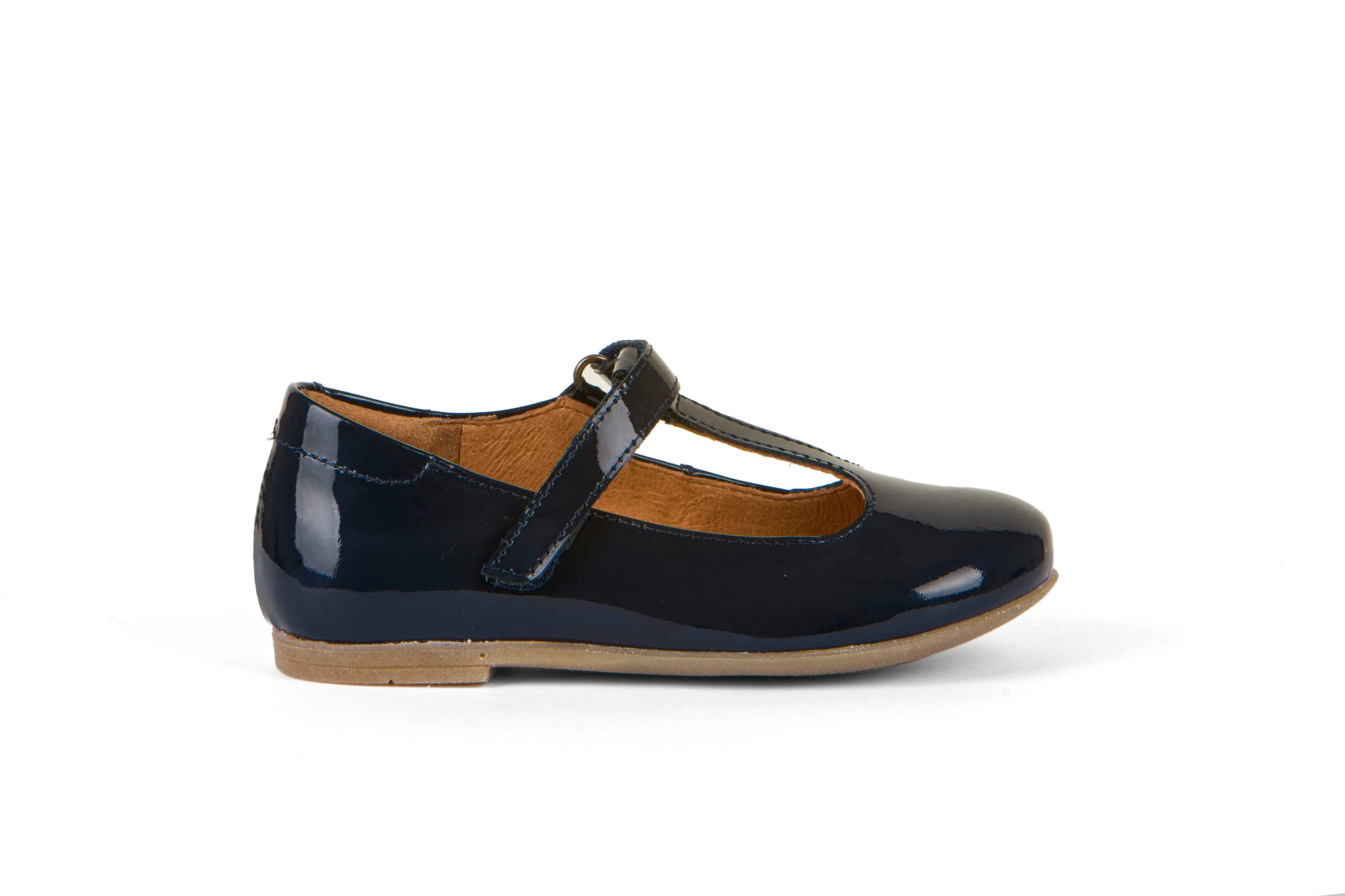 Froddo Girl's Fiona T Bar Dress Shoes - Blue Patent