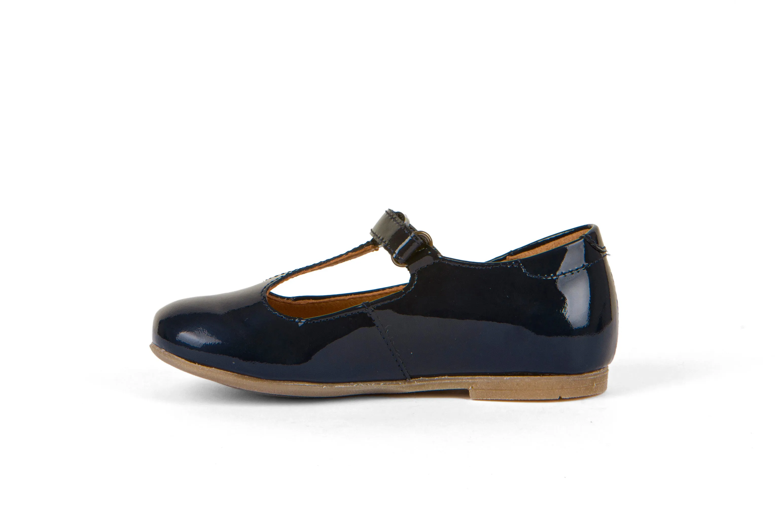Froddo Girl's Fiona T Bar Dress Shoes - Blue Patent