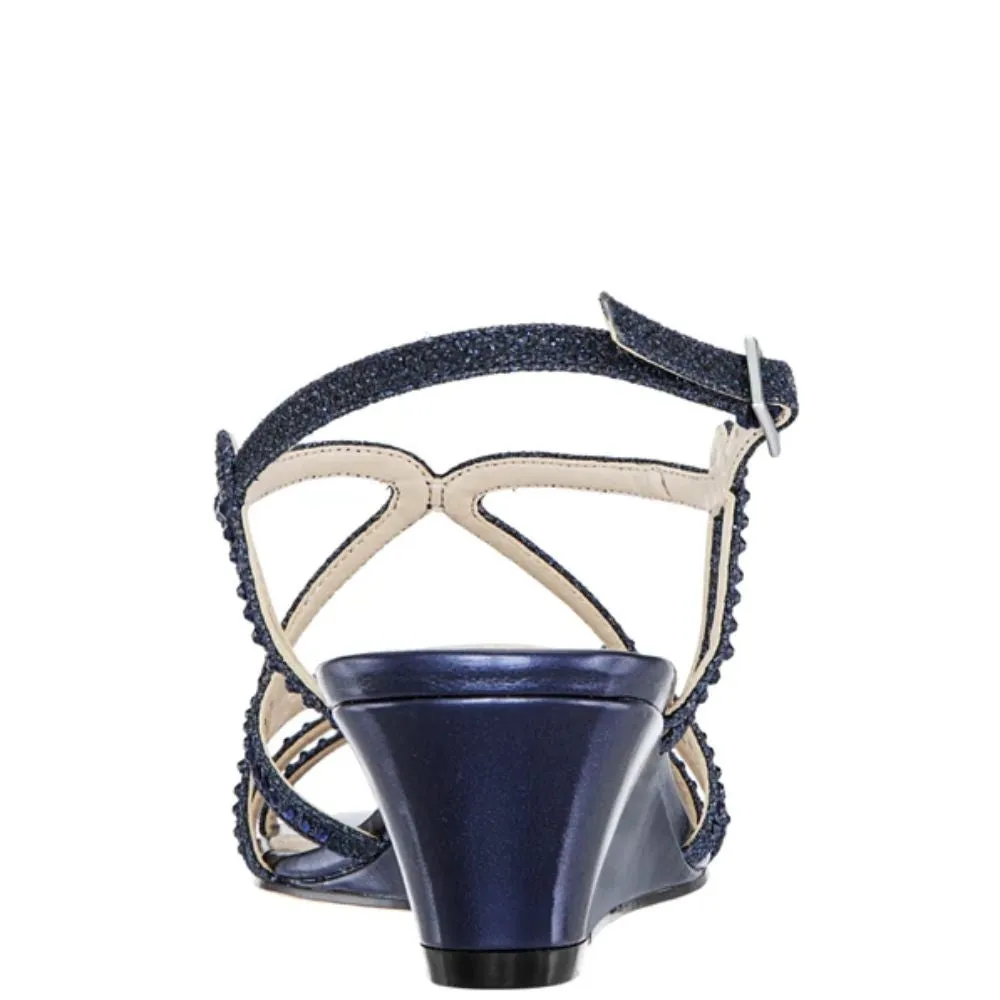 Fynlee Navy Dreamland Nina Wedge Sandals
