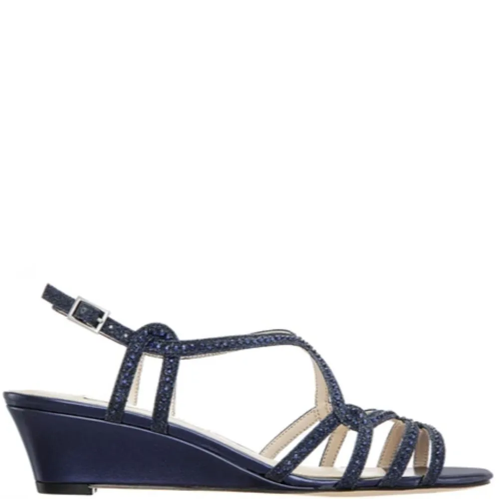 Fynlee Navy Dreamland Nina Wedge Sandals