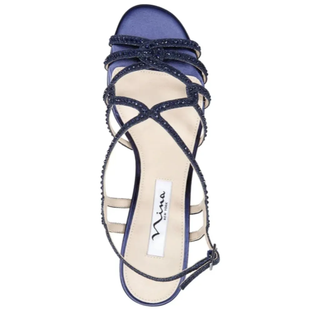 Fynlee Navy Dreamland Nina Wedge Sandals