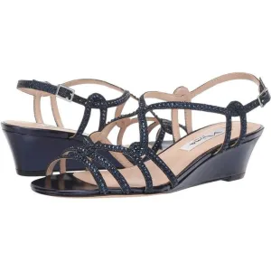 Fynlee Navy Dreamland Nina Wedge Sandals
