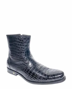 G09NPNP - Cuadra black dress casual Nile crocodile ankle boots for men
