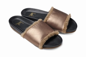 GALLITO SHEARLING - Mocha/Black Heel Cushioning