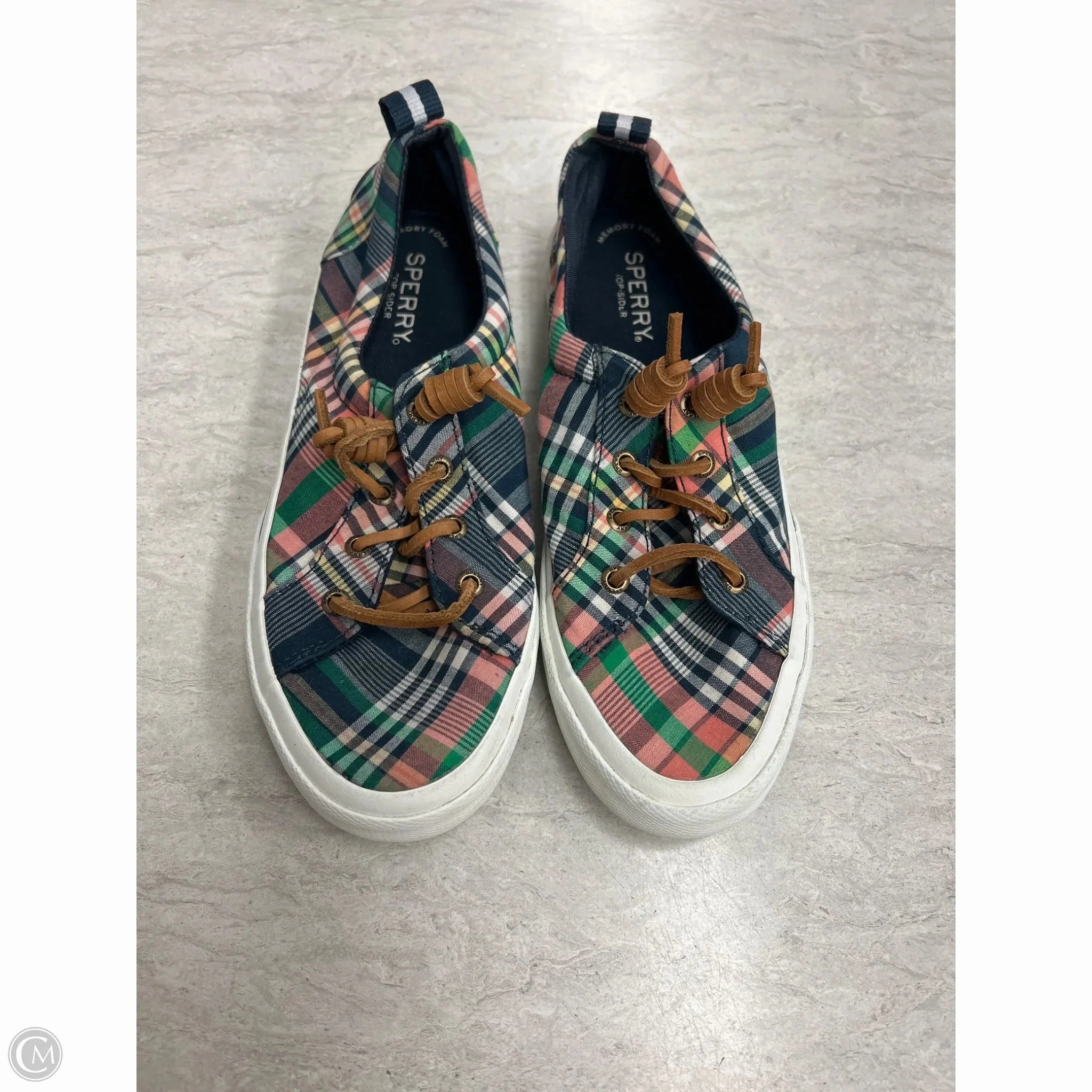 Shoes Sneakers By Sperry In Plaid Pattern, Size: 7 Comfortable Step