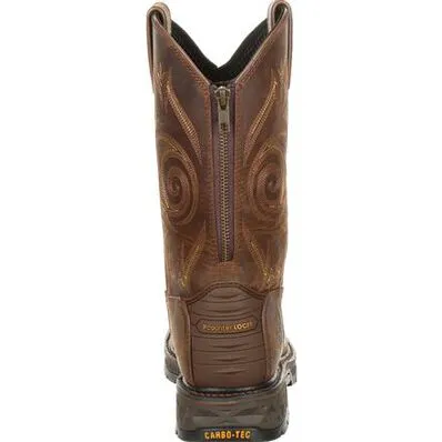 Georgia Men's 11" Carbo-Tec LT Waterproof Composite Toe Wellington Work Boot - Brown GB00239